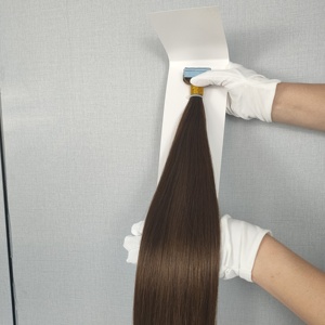 Extensions de cheveux naturels Remy double épaisseur Jasminebeauty en gros, 100 % cheveux humains chinois avec cuticules intactes, extensions à bandes adhésives - Product Image 2