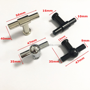 Modern Black Zinc T-Bar Pull Handle for Kitchen Cabinets &amp; Wardrobe Drawers Zamak Material Home Decor for Bedrooms &amp; Warehouses - Product Image 4