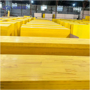 Panneau de coffrage en contreplaqué de pin XINGER 500x2500mm, 21mm 27mm, imperméable, 3 plis, jaune, E0, pour contreplaqué marin - Product Image 1