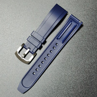 Premium Grade 20mm 22mm 24mm Schnell wechsel armbänder Vulkan isiertes TPU-Gummi armband
