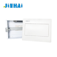 Boîtier de distribution électrique étanche en métal pour montage encastré en intérieur, haut de gamme, 12 voies, IP30, plaque en acier laminé à froid