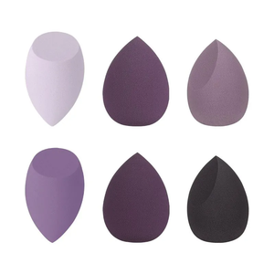 ฟองน้ำแต่งหน้าแบบไม่ใช้ลาเท็กซ์ รูปทรงกล่องหัวใจ ชุดพัฟแป้งเนื้อนุ่ม ฟองน้ำแต่งหน้ารูปหยดน้ำ ฟองน้ำไข่สำหรับรองพื้นและครีม - Product Image 2