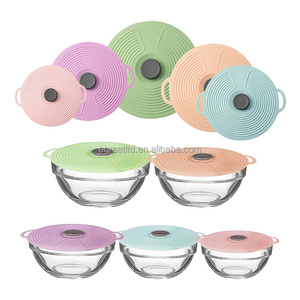 Accessoires de cuisine, couvercles en silicone pour bols, couvercles en silicone pour micro-ondes, couvercles en silicone pour casseroles, pour le stockage des aliments - Product Image 1