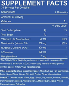 ODM/OEM Label pribadi metil biru Gummy biru untuk meningkatkan memori biru metil suplemen kesehatan - Product Image 2