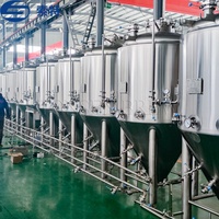 Fournisseur direct d'usine, cuve de fermentation de bière de 100L à 5000L, ligne de production complète, équipement de brassage clé en main, réservoir sous pression, pompe