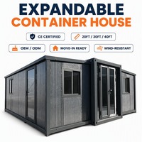 Kantor Lapangan Rumah Kontainer yang Dapat Diperluas, Hunian Sementara yang Tahan Lama, Standar Eropa CE ISO9001, Produsen Prefab OEM Langsung