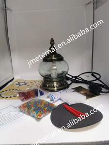 أفكار منتجات جديدة ، مواد فنية من الفسيفساء والزجاج ، مجموعة ليد تصنعها بنفسك ، شمعة تركية في الإضاءة الليلية لحدث الاستوديو - Product Image 4