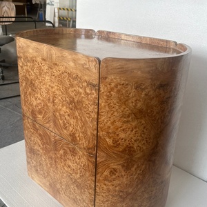 ตู้ข้างเตียงลายไม้สไตล์วินเทจ รุ่นขายดี ทำจากวีเนียร์ลายวิลโลว์ - Product Image 4