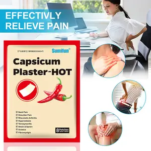 For Rheumatic Arthritis Pain Herbal Sumifun Capsicum Plaster HOT Patch Brown 100% Natural Herbs Paste Control Convenience