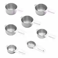 Measuring Cup Set Simply Gourmet Stainless Steel Measuring Cups 7 Piece  With 1/8 Cup Coffee Scoop - Buy Measuring Cup Set Simply Gourmet Stainless  Steel Measuring Cups 7 Piece With 1/8 Cup