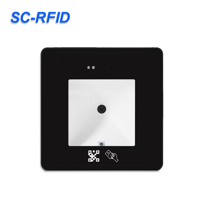 USB RFID Reader Bar Code Scanner QR Code Access Control 125kHz/13.56MHz IC Smart Card Reader