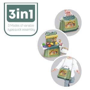 Per bambini 3 in 1 Mini negozio per lo Shopping 24 pz gioco casa giocattolo Set con borsa portatile per bambini regalo di compleanno - Product Image 4