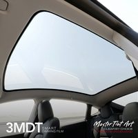 Film Kaca Hitam Pintar Elektrik untuk Jendela Depan Mobil 3MDT Tesla Glass Roof Shade PW85 Pemasok Khusus