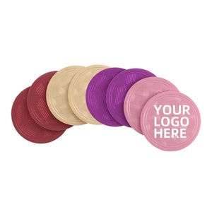PU Leather Handcrafted Modern Eco-Friendly Reusable Scratch-Proof Customizable Coaster Protector for KTV Beer Coffee Cups