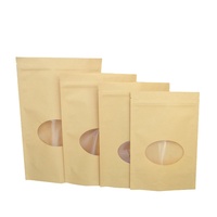 Voedselveilige, op maat bedrukte gedroogde fruitbiscuits in kraftpapier doypack zakjes, granola verpakkingszakken