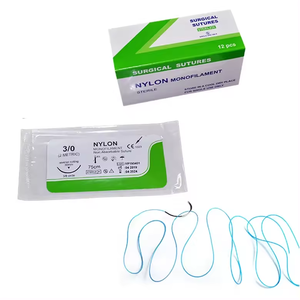 Sutures chirurgicales vétérinaires et esthétiques non résorbables en catgut chromique stérile 1/0 2/0 75cm - Product Image 4