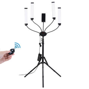 Trépied de caméra au sol 1.9M de haute qualité pour lampe à anneau d'éclairage de photographie - Product Image 6