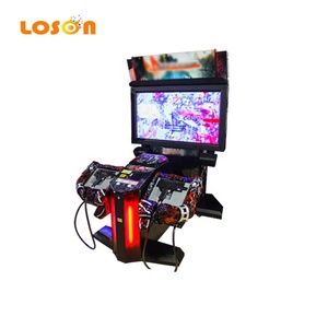 Double joueurs d'intérieur <span class=keywords><strong>la</strong></span> <span class=keywords><strong>maison</strong></span> des morts 3 4 simulateur pistolet 4d tir Arcade <span class=keywords><strong>jeu</strong></span> Machine à pièces - Product Image 1