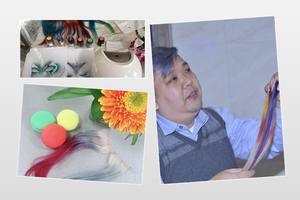 HB08 Pistolet Aérographe Barbe Coiffeur pour Coloration <span class=keywords><strong>Cheveux</strong></span> sans Fil avec Compresseur - Product Image 5