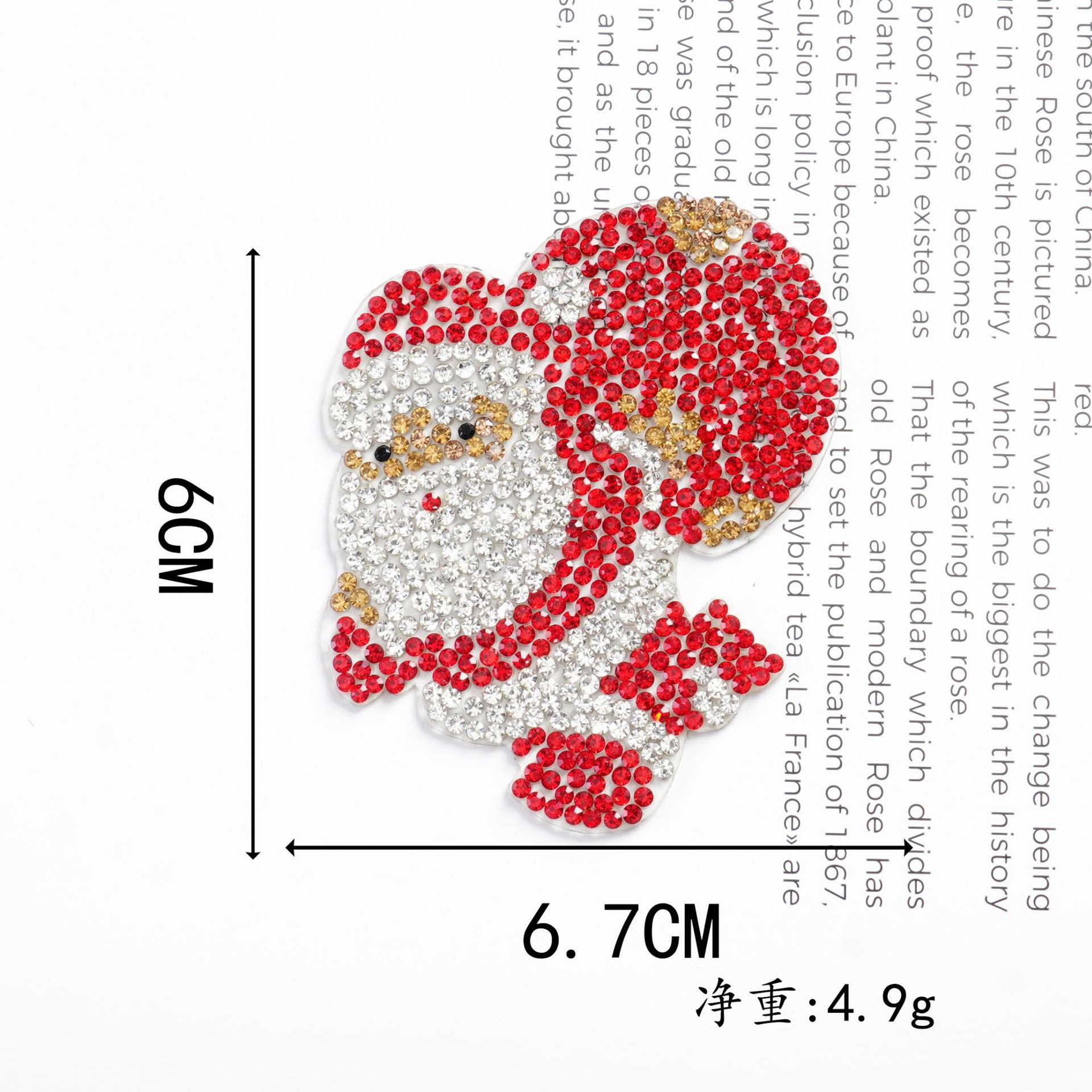 Colle autocollante Père Noël - rouge