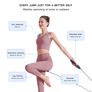 Corde à sauter lumineuse intelligente, équipement d'entraînement physique d'intérieur et d'extérieur, compteur de calories, exercices pour compter la vitesse, 1 pièce - Product Image 5