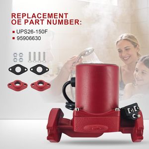 Pompe de circulation en fonte 115V 1-1/4 po 1/3 CV 3 vitesses pour systèmes de chauffage - Product Image 2