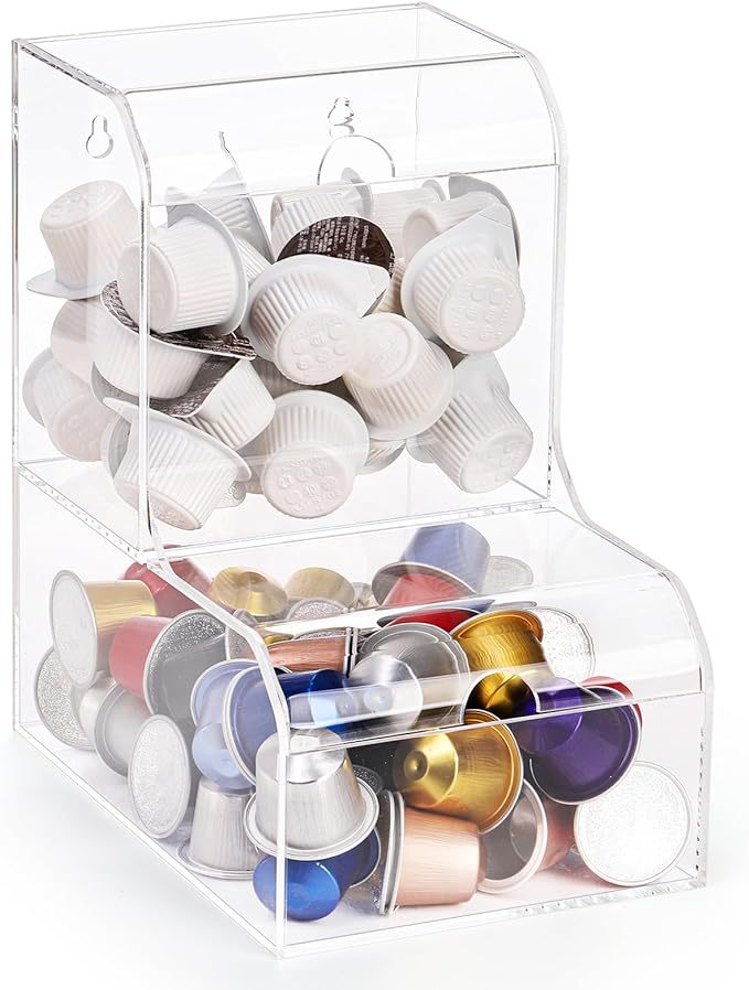 Organisateur De Sirop De Café 2 Étages En Acrylique Transparent – Support De Rangement Pratique Pour Cuisine Et Station Café