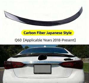 Alerón Trasero de Fibra de Carbono Seca Estilo Japonés para Infiniti Q60 2018+ Alerón Trasero Tipo Cola de Pato con Cinta 3M - Product Image 6