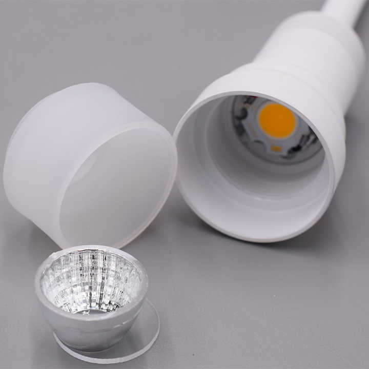 Aluminum Bedroom Bedside Small Lamp 360° Rotatable Wall Lamp Flexible ...