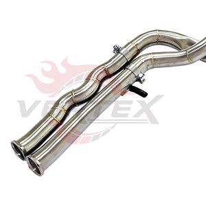 Sistema de escape Catback Vortex Equal Length Valvetronic con cuatro puntas negras compatible con BMW M2 Competition F87 S55, 2 años de garantía - Product Image 6
