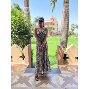 2024 été Sexy sans manches imprimé fleuri robe pour les femmes longue dos nu fête et vacances porter des vêtements manufacturés - Product Image 5