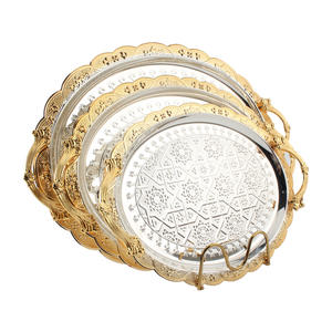 Plateau en métal de style rétro pour la décoration de la maison, plateau de service en métal facile à nettoyer pour un usage quotidien - Product Image 6