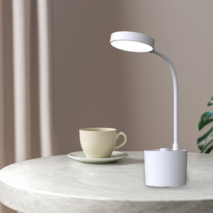 <span class=keywords><strong>Lampe</strong></span> de table d'étude avec interrupteur marche/arrêt <span class=keywords><strong>LED</strong></span> <span class=keywords><strong>Lampe</strong></span> de bureau avec tasse à crayons et support pour téléphone portable - Product Image 5
