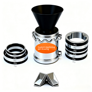 Tamper de Café para Barista con Certificación ISO9001 - Acero Inoxidable Mecanizado por CNC, Electroerosión por Hilo, Acabado PVD/Cepillado/Pulido - Product Image 2