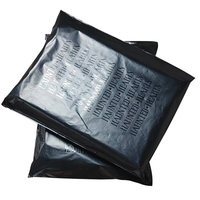 Sac postal d'expédition de luxe avec impression UV et logo personnalisé Échantillon gratuit Sac d'expédition noir mat en plastique biodégradable