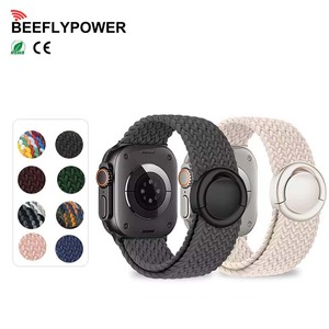 <span class=keywords><strong>Correa</strong></span> de Nailon Elástica de Una Sola Banda con Hebilla Magnética Circular BEEFLYPOWER para Apple Watch S11 10 9 SE Ultra Band 49mm 46mm - Product Image 1