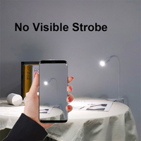Lampe de table à bras articulé avec minuterie à intensité variable, LED alimentée par USB, avec pince