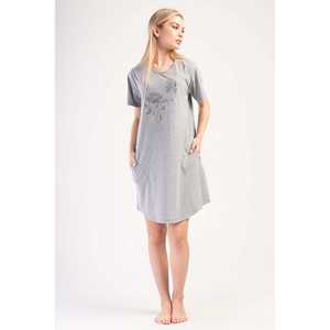 เสื้อทูนิคแขนสั้นคอกลมสำหรับผู้หญิง มีกระเป๋าทรงรี ดีไซน์เรียบหรู สวมใส่สบาย โปร่งแสง ทรงหลวม ฟรีไซส์ เหมาะสำหรับใส่ไปเที่ยวคลับ - Product Image 4