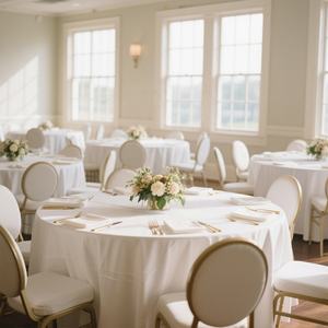 Factory Sale <b>White</b> Plain Polyester <b>Table</b> <b>Cloth</b> Simple Woven Technics Different Sizes for Home Hotel Wedding Party Decoration - Product Image 3