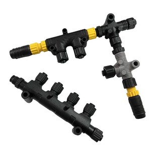 T Connector Water Pipe <b>Diverter</b> With Valve Tee For Garden Irrigation System ABS Nylon Bulk Hose Fit - Product Image 2