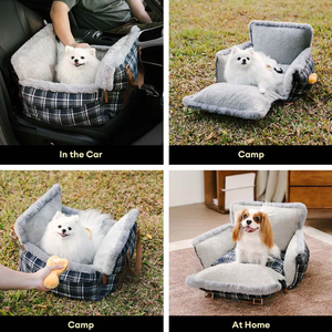 Vente en gros de sièges rehausseurs de voiture pour chiens détachables, sièges de voiture pour chiens de petite et moyenne taille, sièges de voiture pour animaux de compagnie provenant du fabricant - Product Image 2