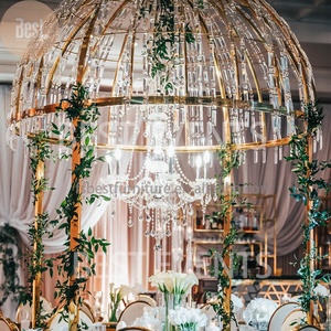 Thanh Lịch Tổ Chức Sự Kiện 8 Chỗ Ngồi Có Thể Tháo Rời Tổ Hàng Đầu Cao Tinh Thể Dome Tổ Chức Sự Kiện Bàn Tròn - Product Image 2