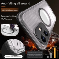 Coque de téléphone iPhone 16 Pro Plus semi-transparente givrée et électro-plaquée - Protection entièrement scellée, compatible avec iPhone 16 16ProMax