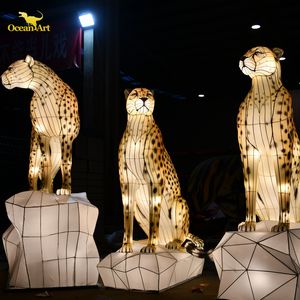 Handmade Colorful Animal Tiger Festival Lantern LED <b>Lights</b> for Diwali Thanksgiving Theme Display Waterproof <b>Battery</b> Operated - Product Image 2