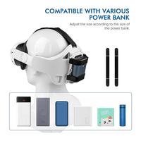 Sangle de tête confortable ajustable pour accessoires VR Oculus Quest 2, sangle Elite réglable avec support de batterie pour Quest 2
