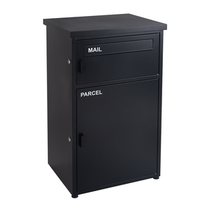 <span class=keywords><strong>Cassetta</strong></span> <span class=keywords><strong>Postale</strong></span> Moderna da Esterno in Metallo Zincato, Contenitore per Pacchi per Appartamenti, Decorazione da Esterno - Product Image 1