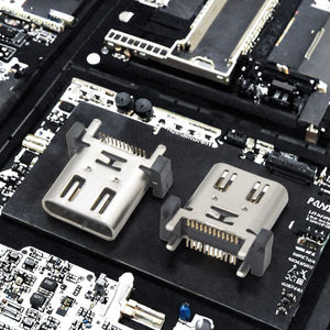 <span class=keywords><strong>USB</strong></span> Type-C 24-pins connector voor snelladen en gegevensoverdracht met 5A stroomsterkte en LCP koper roestvrij staal materiaal - Product Image 3