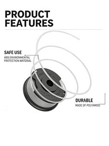 Replacement Cordless Trimmer Spool Line TLE-03 Nylon 1.6mm/16FT Cover TLE-03-1 for Enhill GE-CT 18/28 Li and GE-CT 18/28 Li TC - Product Image 2