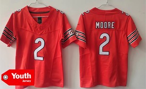 Chicago Jeugdshirt Groothandel Hoge Kwaliteit Voetbalshirt 18 # Williams 2 # Moore 34 # Payton gestikte VP USA voetbaltrui - Product Image 6