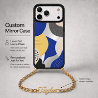 Coque de téléphone miroir personnalisée de haute qualité avec impression sur mesure, votre propre design, illustration couleur, logo personnalisé, cadeau personnalisé, vente en gros